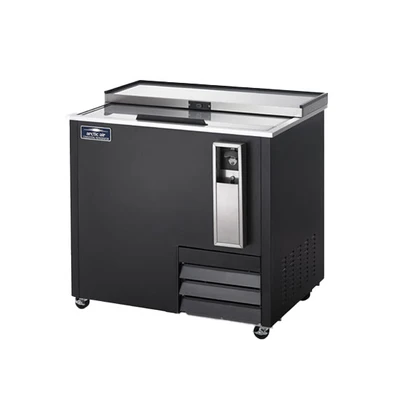 Arctic Air AUB36R 36.8"W All Black Stainless Steel Horizontal Bottle Cooler