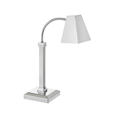 Bon Chef 9658 Stainless Steel Single Heat Lamp with 1 Bulb - 110 Volts 250 Watts