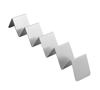 American Metalcraft HTSH5 13.25" L x 2" W x 2" H Stainless Steel Taco Holder