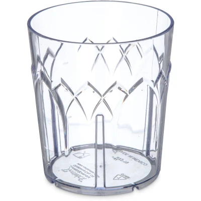 Dinex DXFT907 9 Oz. Clear SAN Plastic Fenwick Tumbler (72 Each Per Case)
