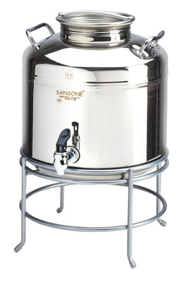 Cal-Mil 3497-3-55 3 Gallon Beverage Dispenser 18/10 Stainless Steel