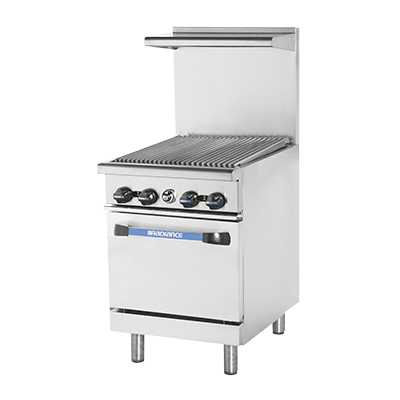 Turbo Air TAR-24RB-NG 24" Natural Gas Radiance Heavy Duty Range - 95,000 BTU