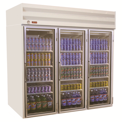 Howard McCray GF75-FF-B 78"W Three-Section Glass Door Freezer Frozen Foods Merchandiser