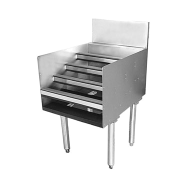 Glastender LDB-12S, 12"W x 29"D, Stainless Steel, Single Speed Rail