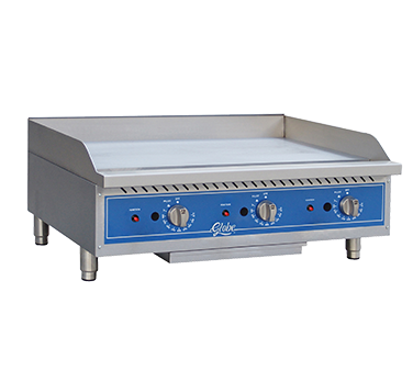 Globe GG36TG 36" Thermostatic Countertop Griddle - 90,000 BTU - Natural Gas