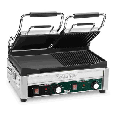 Waring WDG300 Electric Double Surface Panini Grill - 240 Volts