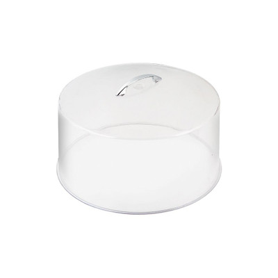 CAC China DCSC-13 12" Dia. Clear Plastic Round Cover (6 Each Per Case)