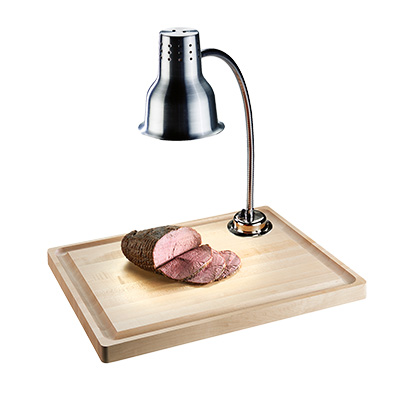 Cal-Mil 3490-71 1.5" x 20" x 24" Maple Carving Station with Lamp