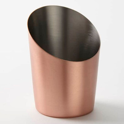 American Metalcraft FFCCS45 2.88" 12 Oz. Copper Round French Fry Cup