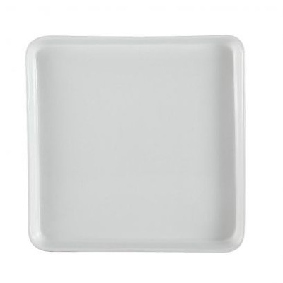 CAC China F-ST9 Super White Porcelain Square Fortune Tray (2 Dozen Per Case)