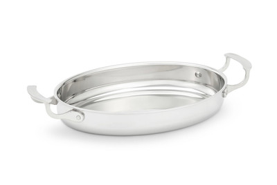 Vollrath 49412
 2-5/8 qt
 Aluminum
 Oval
 Miramar Display Cookware Oval Au Gratin