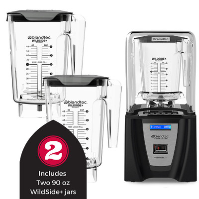 Blendtec C825C11Q-B1GB1D 3.8 HP Connoisseur 825 Blender Package with Two 90 Oz. WildSide Jars