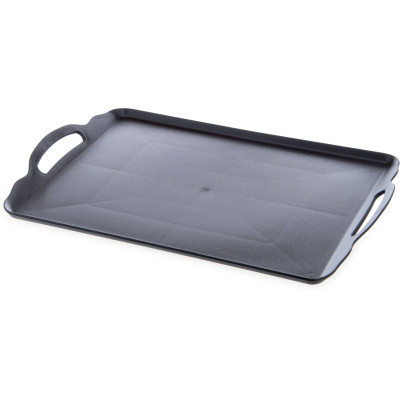Dinex DXRST152003 15" Black Rectangle Room Service Tray