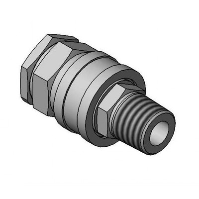 T&amp;S Brass B-0273-QD Washdown Quick-Disconnect chrome-plated