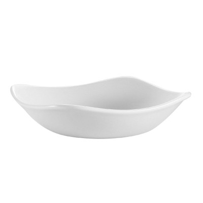 CAC China COP-B9 40 Oz. Super White Porcelain Square COP Bowl (1 Dozen)