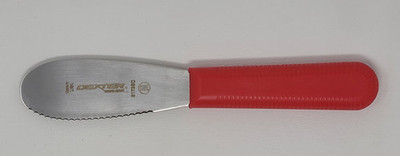 Dexter 18193R 3-1/2" Red Polypropelyne Handle Sandwich Spreader