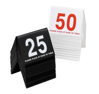 Cal-Mil 234-1-13 Number Tent 3.5" W Black Plastic Number Tent
