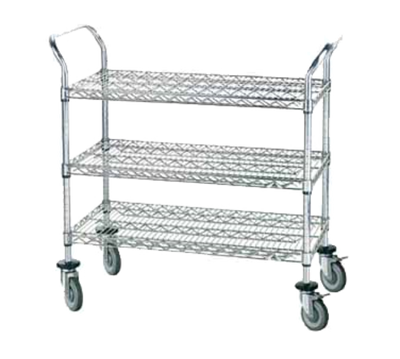 Advance Tabco WUC-1836R-X 36" W Metal 3 Shelves Special Value Wire Utility Cart
