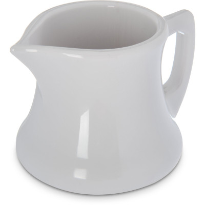 Carlisle 456302 3 Oz. SAN White Creamer Pitcher