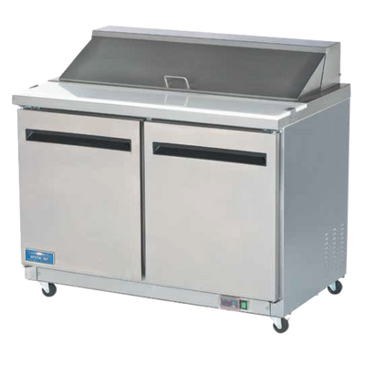 Arctic Air AMT48R 48.25" W Two-Section Two Door Mega Top Sandwich or Salad Prep Table