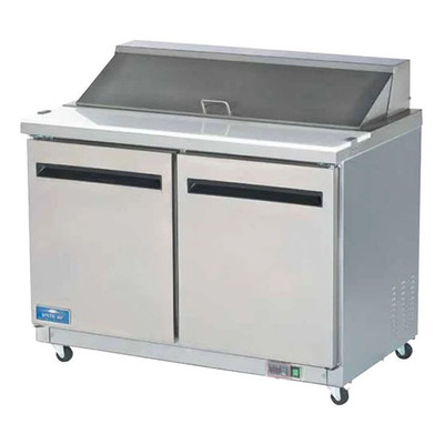 Arctic Air AMT48R 48.25" W Two-Section Two Door Mega Top Sandwich or Salad Prep Table