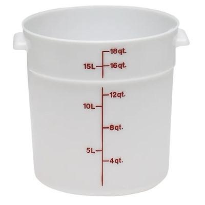 Cambro RFS18148 18 qt White Round Storage Container