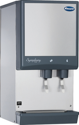 Follett LLC 12CI414A-L Symphony Plus 12 Series Air Cooled Chewblet Countertop Ice Maker and Water Dispenser with Lever Dispense - 115 Volts, 425 Lbs.