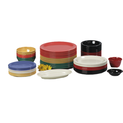 Carlisle 4350102 9" Dia. Plastic White Dallas Ware Dinner Plate