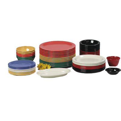 Carlisle 4350102 9" Dia. Plastic White Dallas Ware Dinner Plate