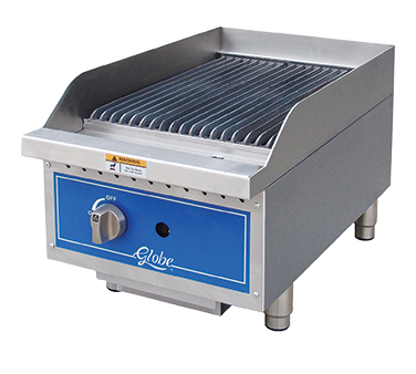 Globe GCB15G-CR 15" Countertop Gas Charbroiler - 40,000 BTU