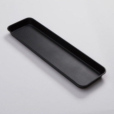 American Metalcraft MT8 29.75" W Black Rectangle Endurance Market Tray