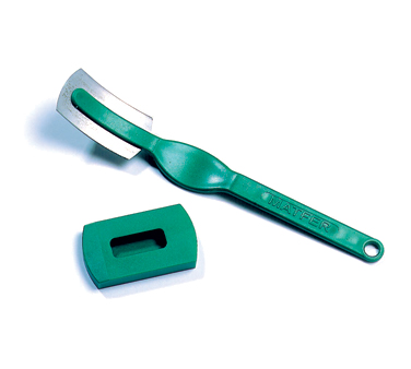 Matfer Bourgeat 120006 6"L Double Edge Baker's Blade with Plastic Handle