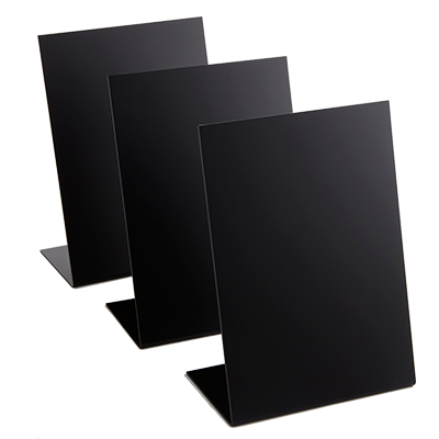 American Metalcraft TBABLA5 5.88" W Black Table Top Chalkboard (Pack of 3)