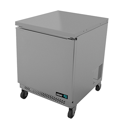 Asber AUTF-27 27" W One-Section Reach-In Solid Door Undercounter Freezer