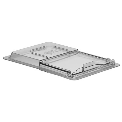 Cambro 1218SCCW135 18" W x 12" D Clear Polycarbonate Camwear SlidingLid - 6/Case