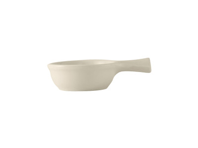 Tuxton BES-0902 9 Oz. Ceramic American White/Eggshell French Casserole (2 Dozen Per Case)