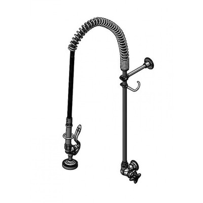 T&amp;S Brass B-2285-B-22R-W Easyinstall Pre-Rinse Unit Wall Mount Lever Handle Easyinstall 22"