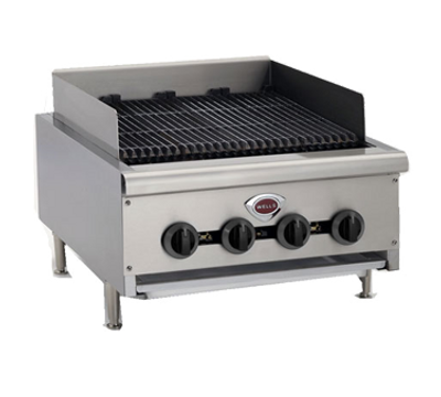 Wells HDCB-3630G 36&quot; Natural Gas Countertop Charbroiler - 120,000 BTU
