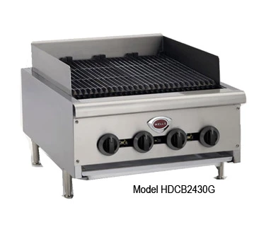 Wells HDCB-3630G 36" Natural Gas Countertop Charbroiler - 120,000 BTU