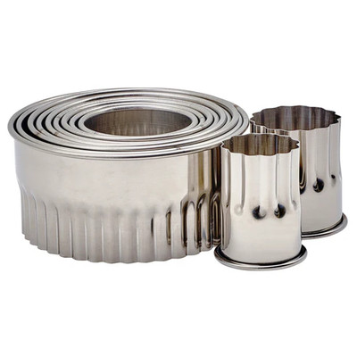 Winco CST-12 Stainless Steel 11-Piece Cookie Cutter Set With Storage Container (11 Pieces Per Set)