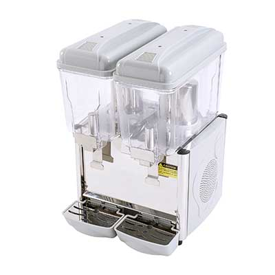 Adcraft JD-2 3 Gal. 2 Clear Polycarbonate Bowl Juice Dispenser - 110 Volts