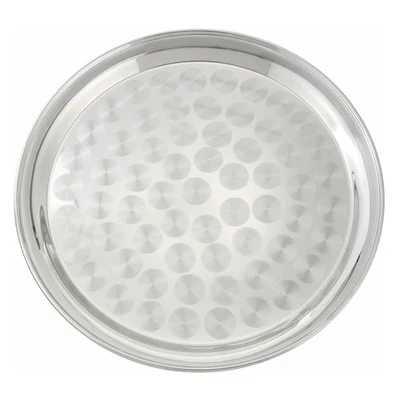 Winco STRS-12
12"
Stainless Steel
Round
Swirl Service Tray