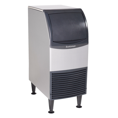 Scotsman CU0415MAX-1 60 Lbs. Stainless Steel Air Cooled Full Size Cube Undercounter Ice Maker with Bin - 115 Volts
