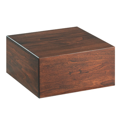 Cal-Mil 432-6-78 12"W x 12"D x 6-1/4"H Square Mid-Century Riser