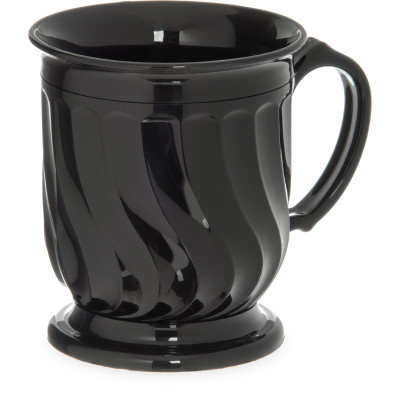 Dinex DX300003 Turnbury 8 oz Onyx Insulated Pedestal Base Mug