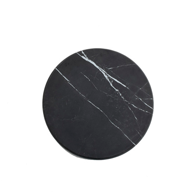 American Metalcraft MB14 14&quot; Melamine Black Round Serving Board