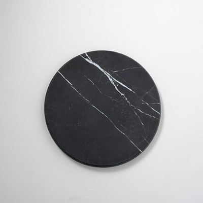 American Metalcraft MB14 14" Melamine Black Round Serving Board