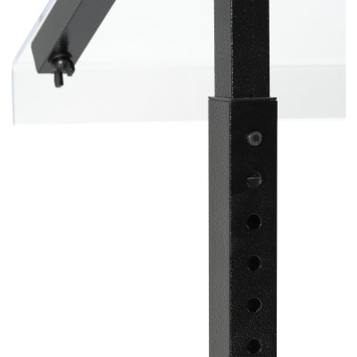 Carlisle 972203 73-1/4"W Adjustable Portable Black Sneeze Guard