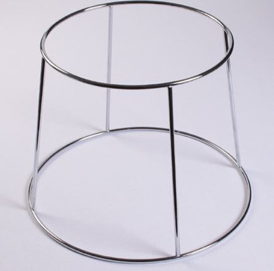 American Metalcraft SDRCK 7.5" Top Dia. x 9.63" Bottom dia. x 7.38" H Stainless Steel Display Rack