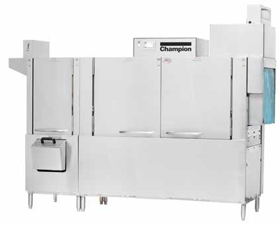 Champion 100 PRO With 36" Pre-Wash Pro Series With 64" W Two Tank Rack Conveyor Dishwasher